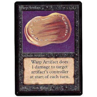 Magic the Gathering Beta Warp Artifact MODERATELY PLAYED (MP)