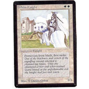 Magic the Gathering Beta Single White Knight - SLIGHT PLAY (SP)