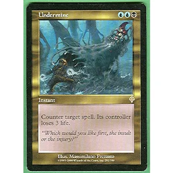 Magic the Gathering Invasion Single Undermine - SLIGHT PLAY (SP)
