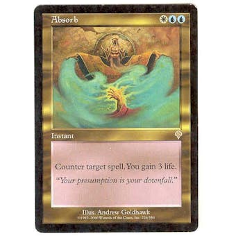 Magic the Gathering Invasion Single Absorb - SLIGHT PLAY (SP)
