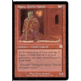 Magic the Gathering Mercadian Masques Single Squee, Goblin Nabob - SLIGHT PLAY (SP)