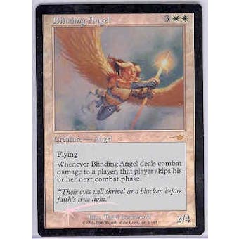Magic the Gathering Nemesis FOIL Blinding Angel MODERATELY PLAYED (MP)