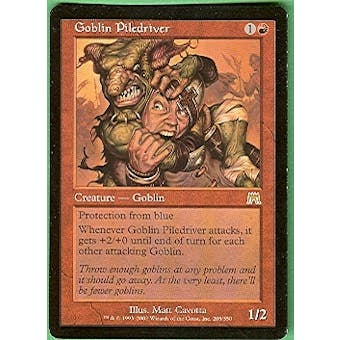 Magic the Gathering Onslaught Single Goblin Piledriver - SLIGHT PLAY (SP)