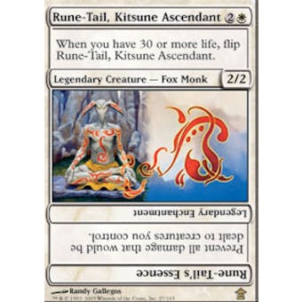 Magic the Gathering Saviors of Kami Single Rune-Tail, Kitsune Ascendant - NEAR MINT (NM)