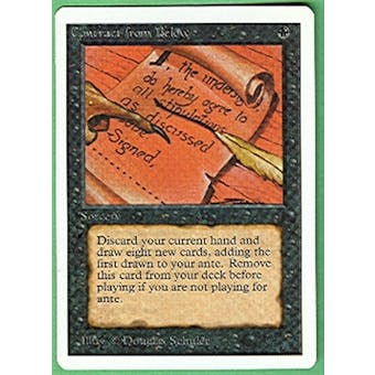 Magic the Gathering Unlimited Single Contract from Below - NEAR MINT (NM)