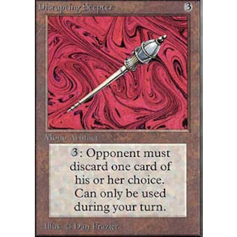 Magic the Gathering Unlimited Single Disrupting Scepter - NEAR MINT (NM)