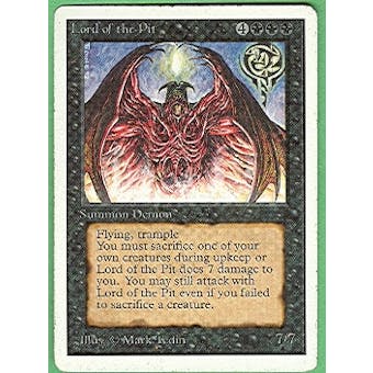 Magic the Gathering Unlimited Single Lord of the Pit - SLIGHT PLAY (SP)