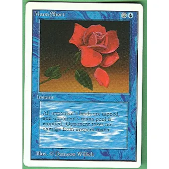 Magic the Gathering Unlimited Single Mana Short - MODERATE PLAY (MP)