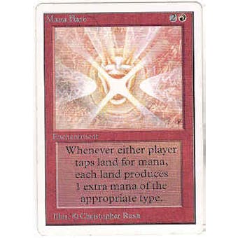Magic the Gathering Unlimited Single Mana Flare - SLIGHT PLAY (SP) Sick Deal Pricing