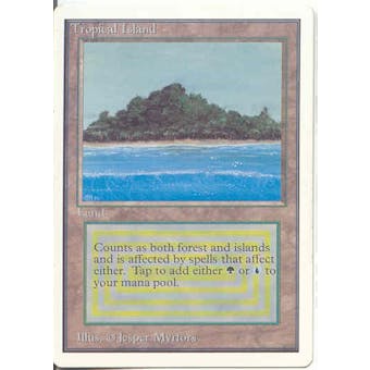 Magic the Gathering Unlimited Single Tropical Island - SLIGHT PLAY (SP)