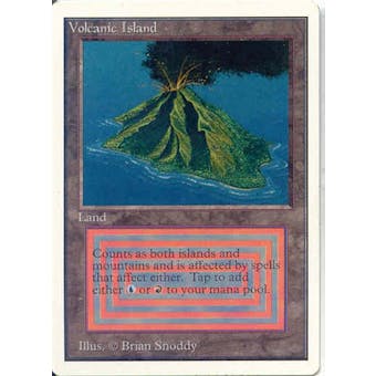 Magic the Gathering Unlimited Single Volcanic Island - SLIGHT PLAY (SP)