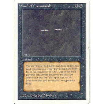 Magic the Gathering Unlimited Single Word of Command - SLIGHT PLAY (SP)