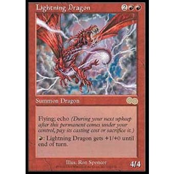 Magic the Gathering Urza's Saga Single Lightning Dragon - NEAR MINT (NM)
