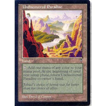 Magic the Gathering Visions Single Undiscovered Paradise - MODERATE PLAY (MP)