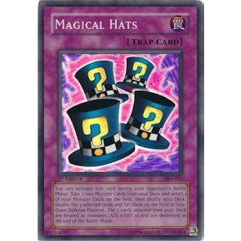 Yu-Gi-Oh Pharaoh's Servant Single Magical Hats Super Rare (PSV-033) - SLIGHT PLAY (SP)
