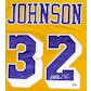 Magic Johnson Autographed Los Angeles Lakers Yellow Jersey (PSA COA)