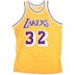 Magic Johnson Autographed Los Angeles Lakers Yellow Jersey (Tristar)