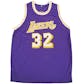 Magic Johnson Autographed Los Angeles Lakers Basketball Jersey (PSA)