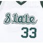 Magic Johnson Autographed Michigan State Spartans White Basketball Jersey (PSA)