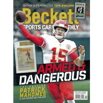 2018 Beckett Sports Card Monthly Price Guide (#404 November) (Patrick Mahomes)