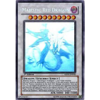 Yu-Gi-Oh Absolute Powerforce 1st Edition Single Majestic Red Dragon Ghost Rare