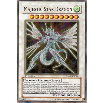 Yu-Gi-Oh Stardust Overdrive 1st Edition Single Majestic Star Dragon Ultimate Rare