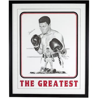 Muhammad Ali Autographed 20X24 Robert Stephen Simon Framed Print (JSA Letter)