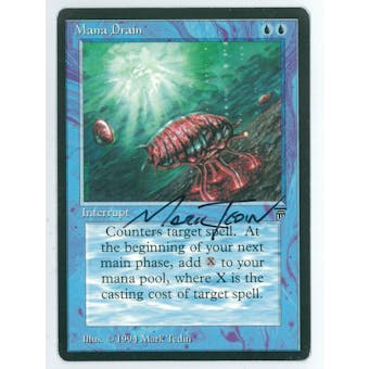 Magic the Gathering Legends Artist Proof Mana Drain - SIGNED & ALTERED BY MARK TEDIN