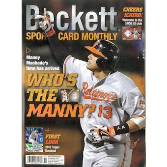 2016 Beckett Sports Card Monthly Price Guide (#379 October) (Manny Machado)