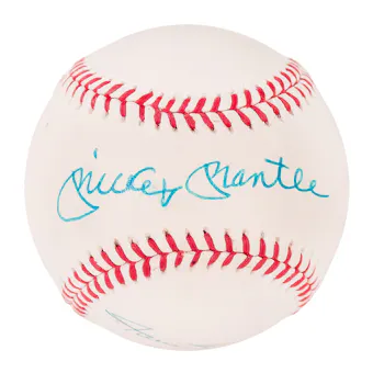 Mickey Mantle / Willie Mays / Duke Snider Autographed Official MLB Baseball (PSA)