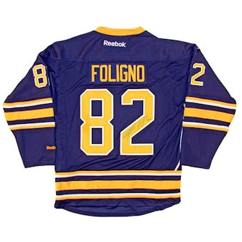 Marcus Foligno Autographed Buffalo Sabres Blue Hockey Jersey