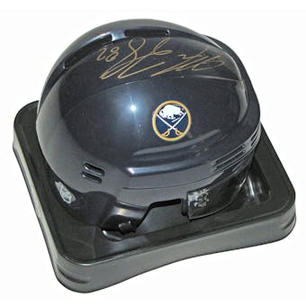 Marcus Foligno Autographed Buffalo Sabres Blue Mini Hockey Helmet
