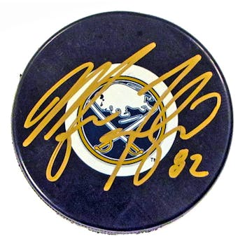 Marcus Foligno Autographed Buffalo Sabres Hockey Puck