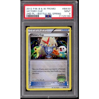 Pokemon Black & White 2nd Place Battle Road Spring Promo Victory Cup BW30 PSA 9