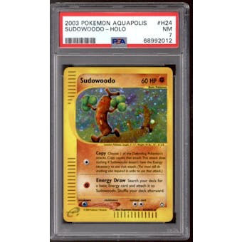Pokemon Aquapolis Sudowoodo H24/H32 PSA 7