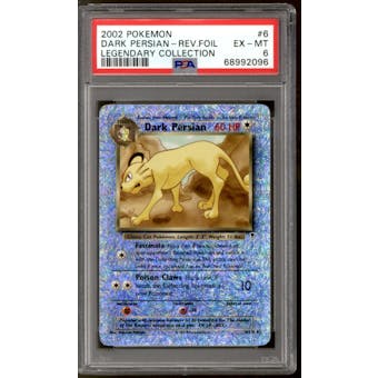 Pokemon Legendary Collection Reverse Holo Foil Dark Persian 6/110 PSA 6