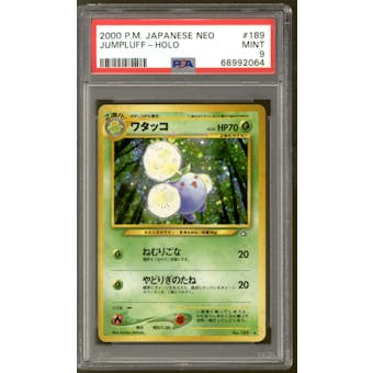 Pokemon Neo Genesis Japanese Jumpluff 189 PSA 9