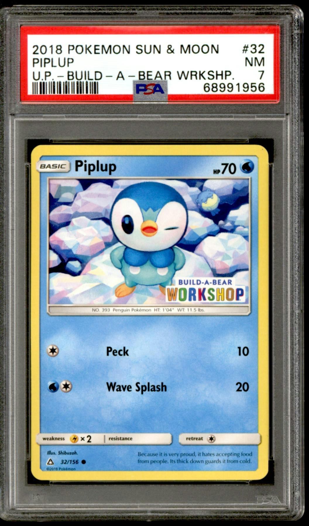 Pokemon BuildABear Promo Piplup 32/156 PSA 7 DA Card World