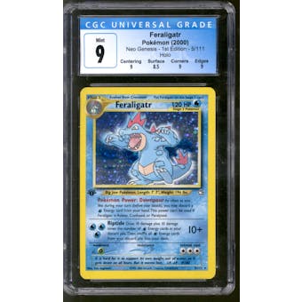 Pokemon Neo Genesis 1st Edition Feraligatr 5/111 CGC 9