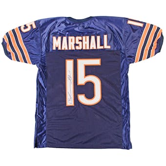 Brandon Marshall Autographed Chicago Bears Blue Jersey (PSA)