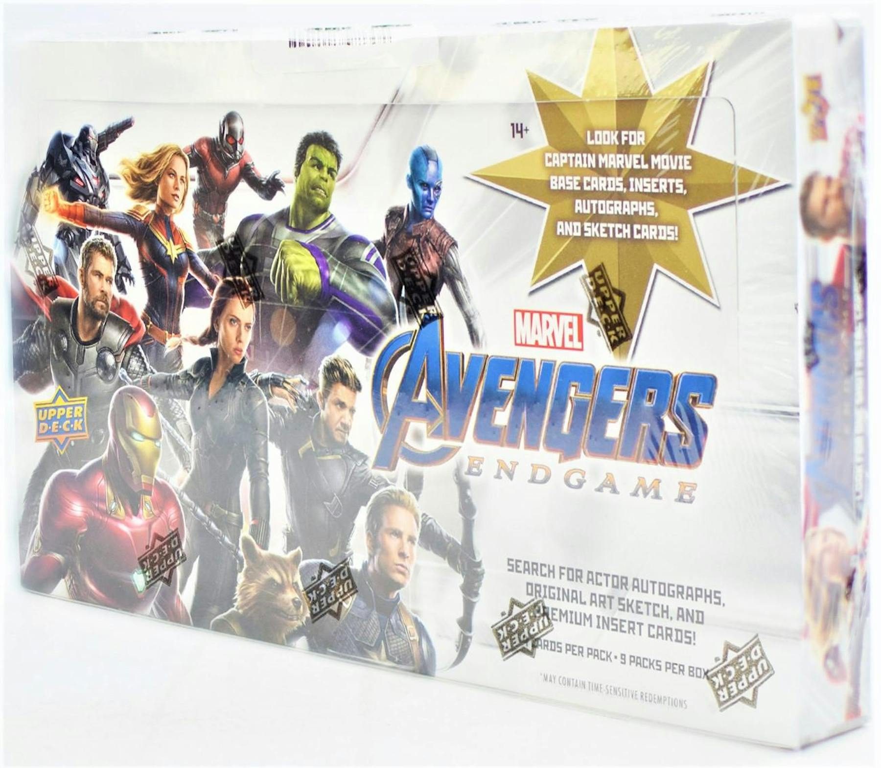 Marvel Avengers Endgame Captain Marvel Hobby Box (Upper Deck 2020