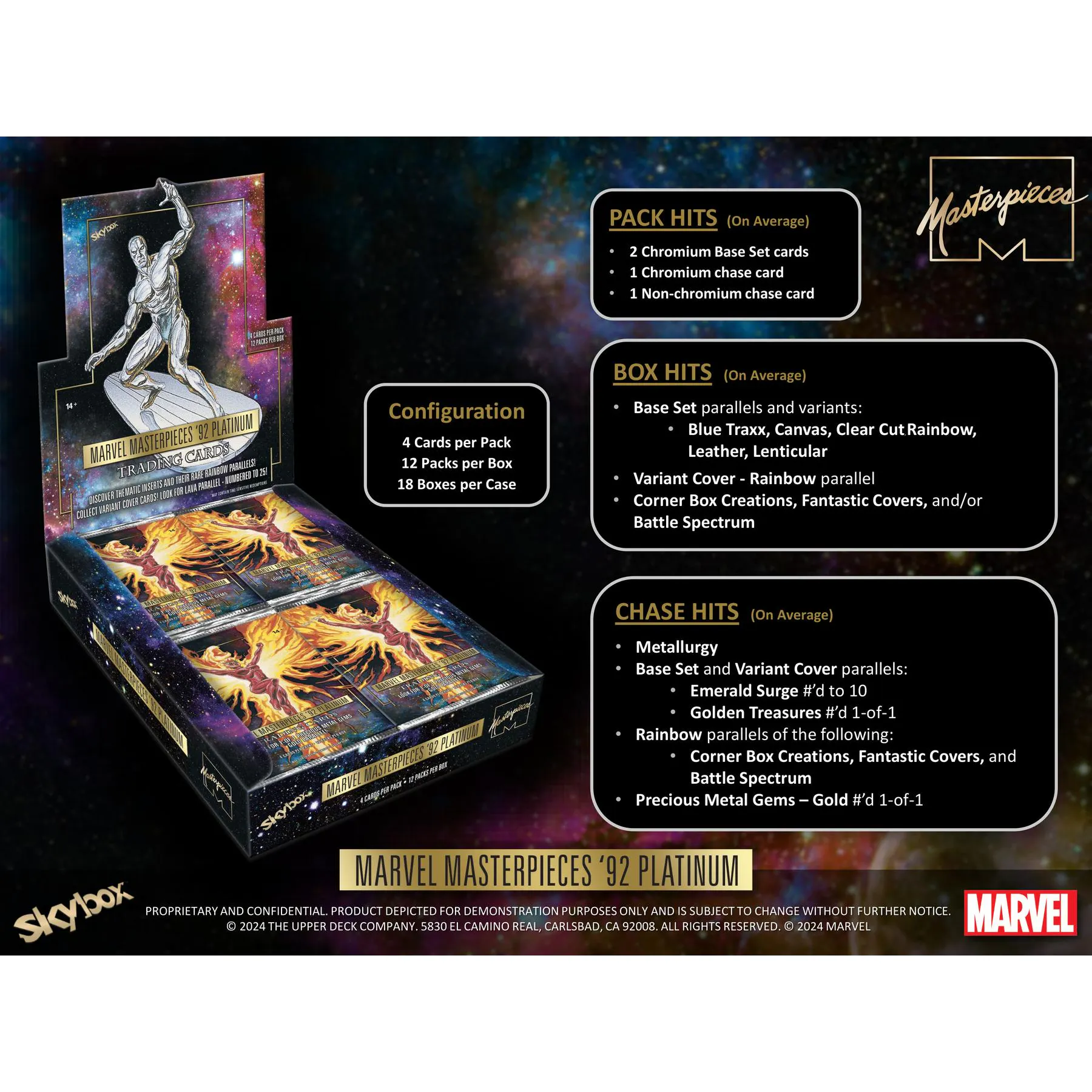 2024 Upper Deck Marvel Masterpieces '92 Platinum Hobby Box | DA Card World 2024 Upper Deck Marvel Masterpieces '92 Platinum Hobby Box | DA Card World