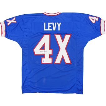 Marv Levy Autographed Buffalo Bills 4x Football Jersey