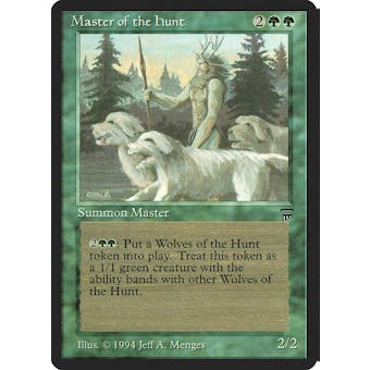 Magic the Gathering Legends Single Master of the Hunt - MODERATE PLAY (MP) Sick Deal Pricing