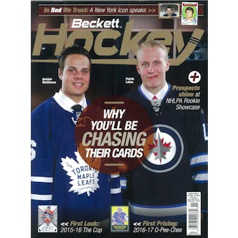 2016 Beckett Hockey Monthly Price Guide (#291 November) (Matthews & Laine)