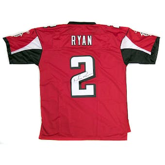 Matt Ryan Autographed Atlanta Falcons Red Football Jersey