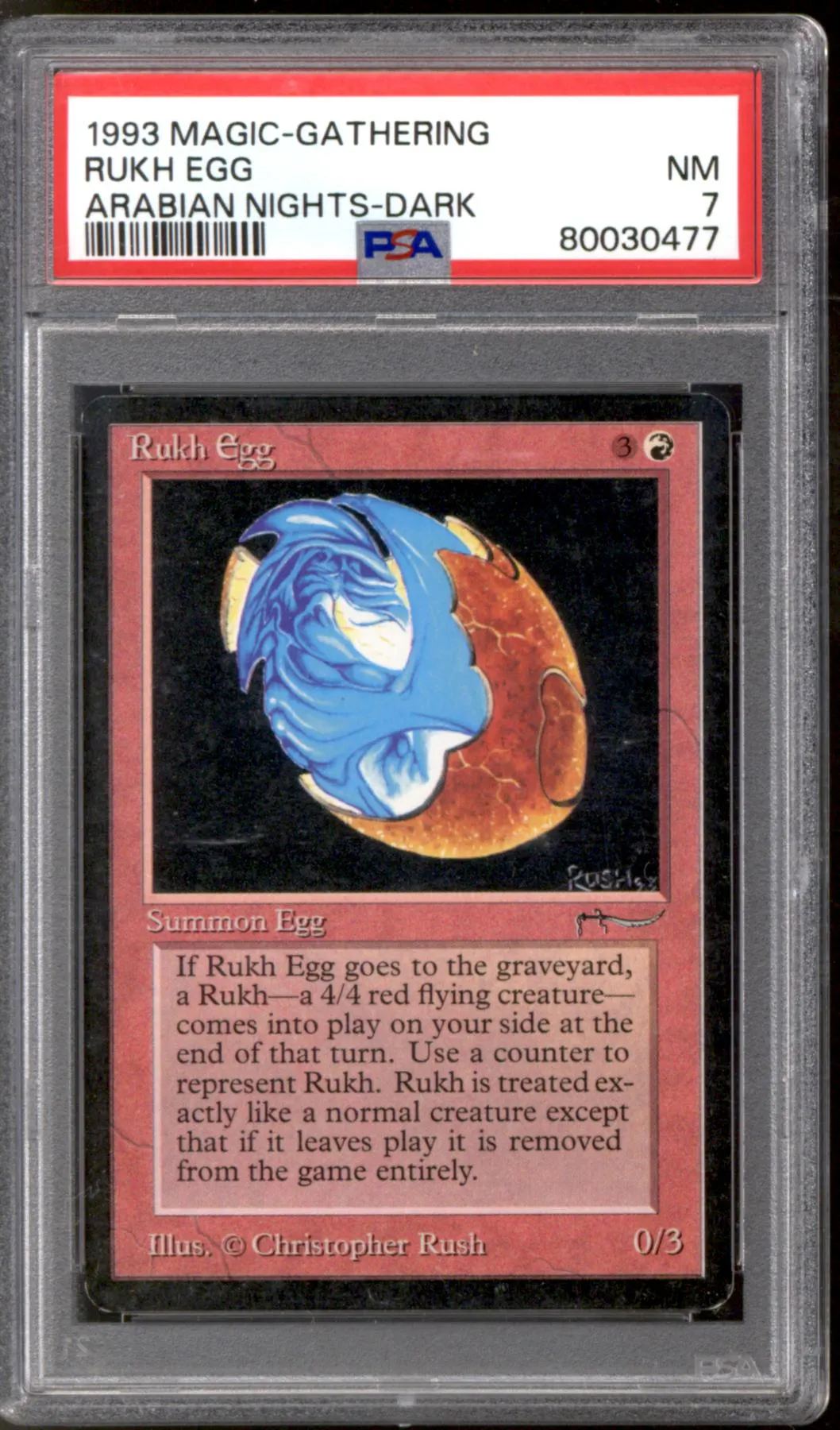 Magic the Gathering Arabian Nights Rukh Egg Dark PSA 7 LIGHTLY PLAYED LP | DA Card World Magic the Gathering Arabian Nights Rukh Egg Dark PSA 7 LIGHTLY PLAYED LP | DA Card World