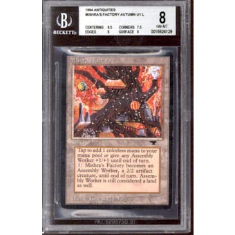 Magic the Gathering Antiquities Mishra's Factory (Fall/Autumn) BGS 8 (9.5, 7.5, 8, 9)