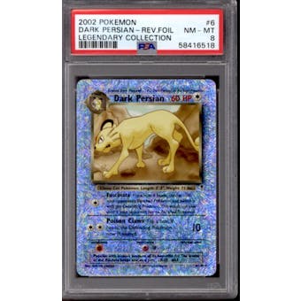 Pokemon Legendary Collection Reverse Holo Foil Dark Persian 6/110 PSA 8