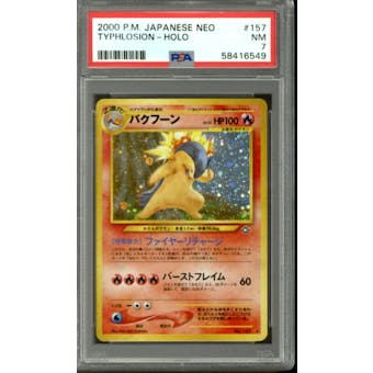 Pokemon Neo Genesis Japanese Typhlosion 157 PSA 7